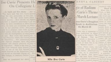 A Visit From Eve Curie: The Magic of Radium